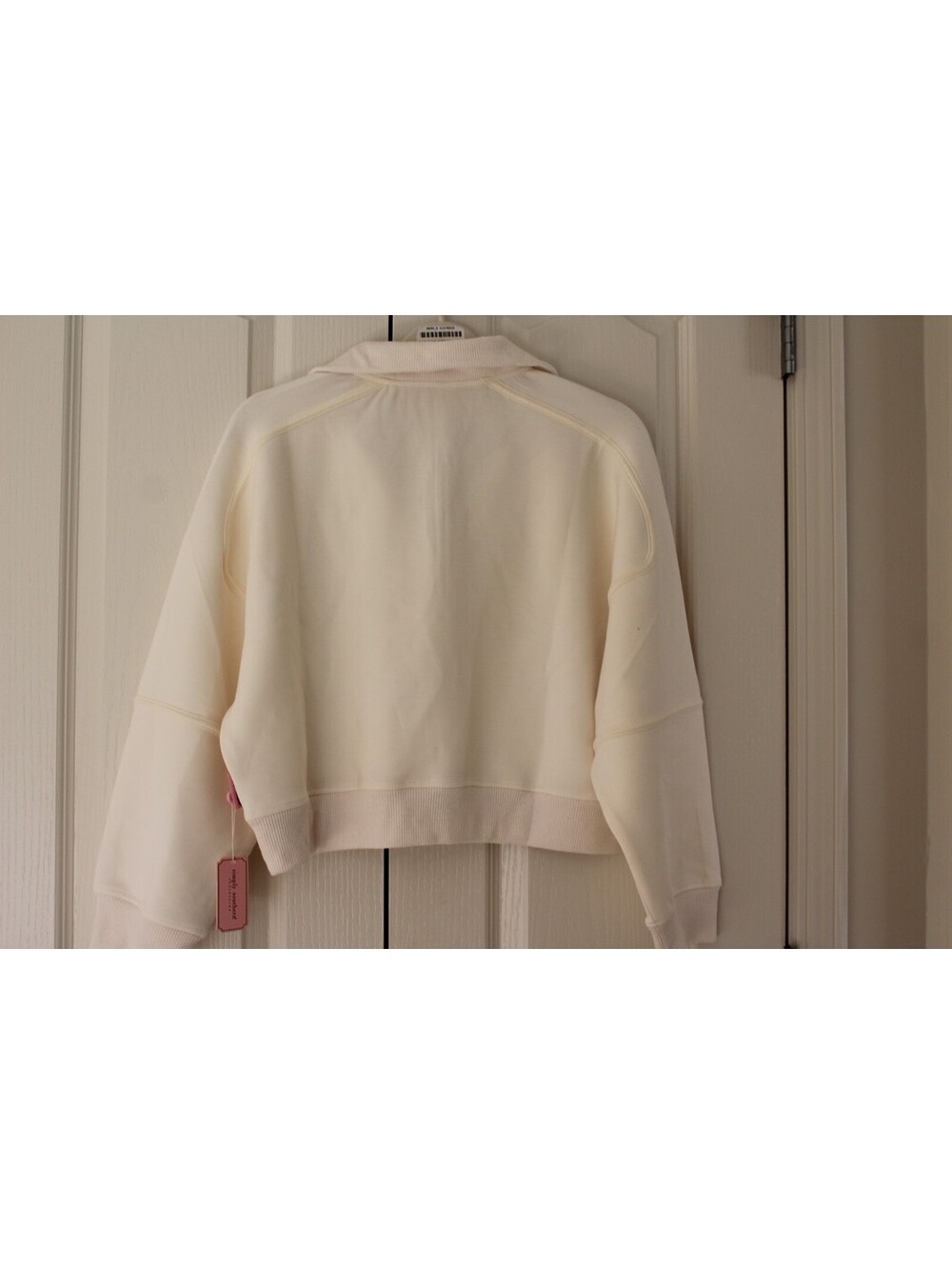 Simply Southern Women’s Cream Quarter Zip Pullover Top 0200-XL - Picture 6 of 6